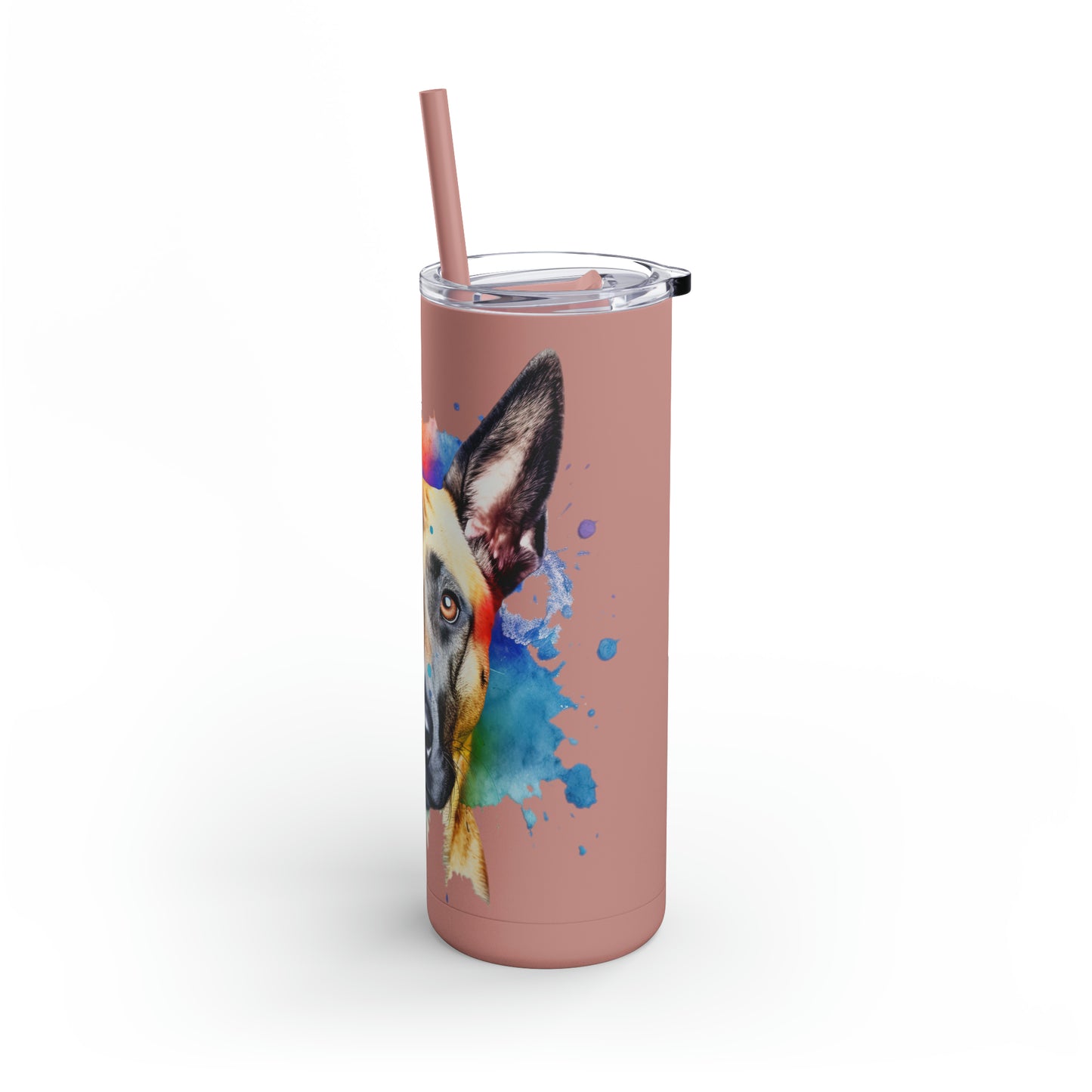 Belgium Malinois 3 Maars Maker Skinny Matte Tumbler, 20oz