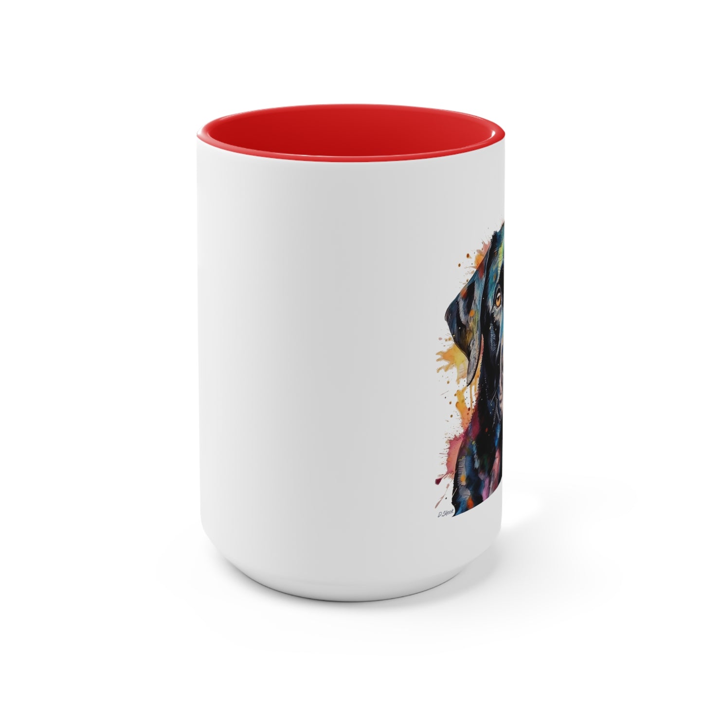 Black Lab 1 Accent Mugs