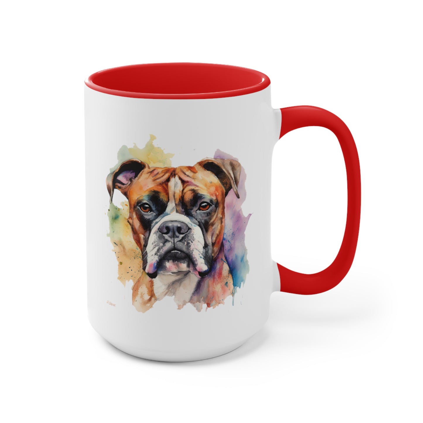 Boxer 2 Accent Mugs