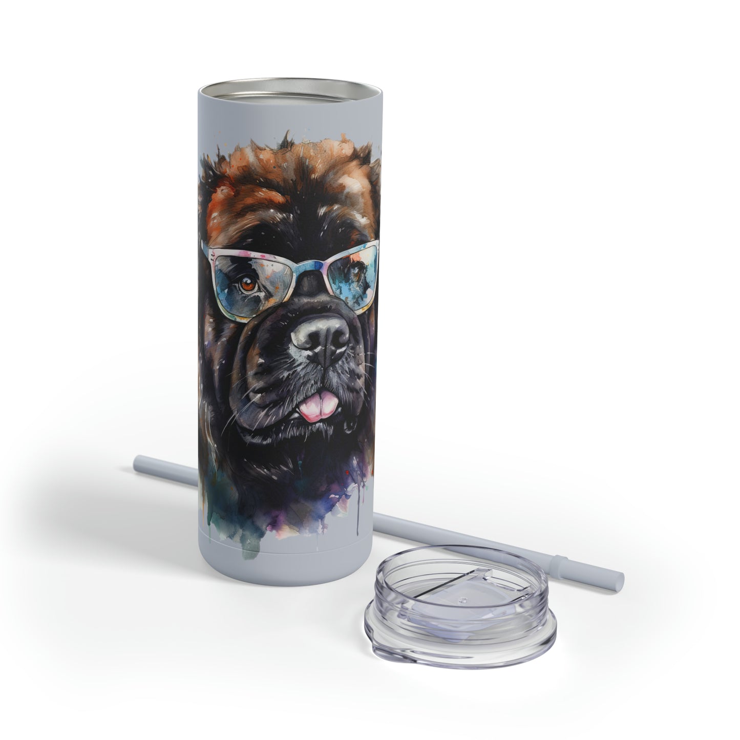 Newfoundland Dog 5 Maars Maker Skinny Matte Tumbler, 20oz