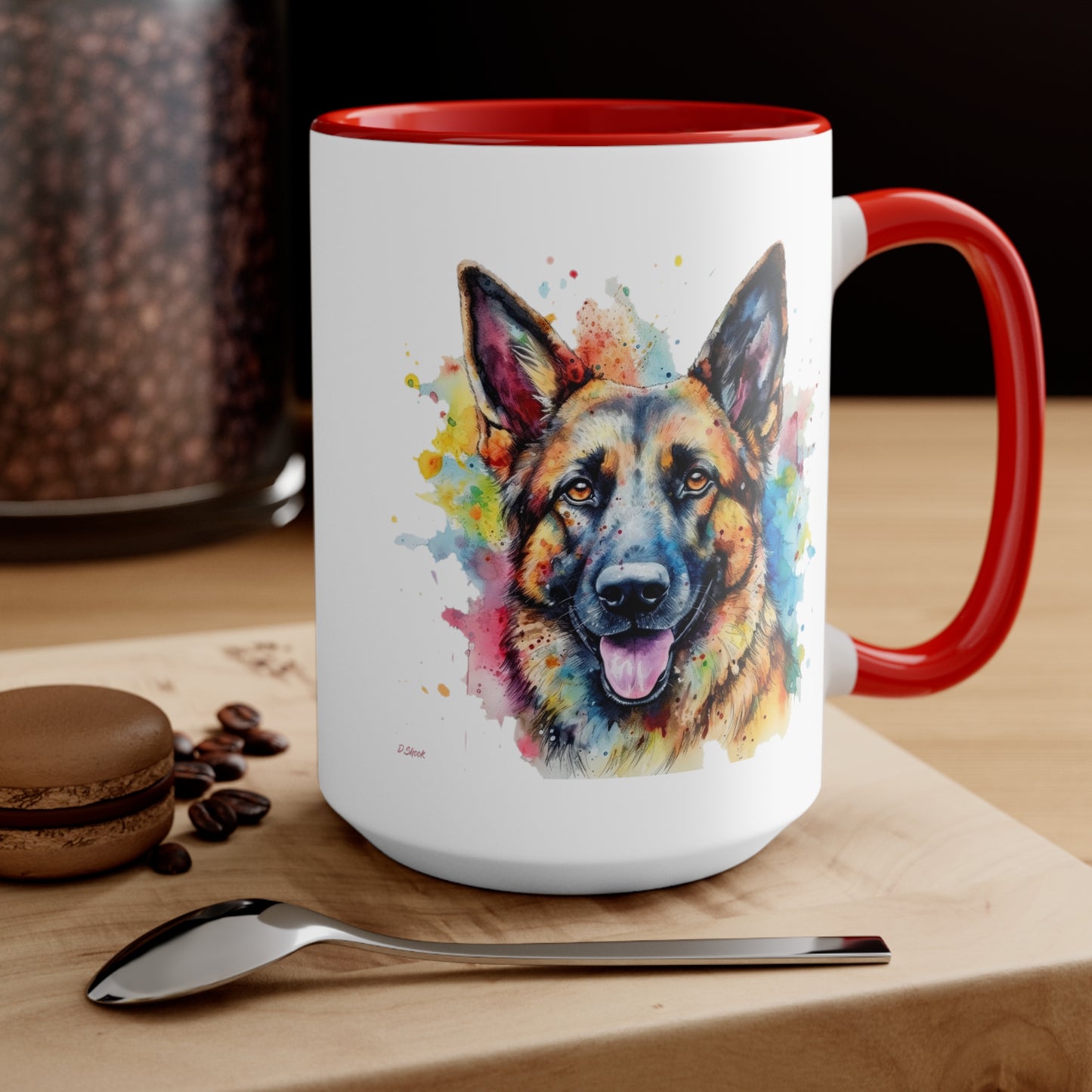 German Sheppard 1 Accent Mugs