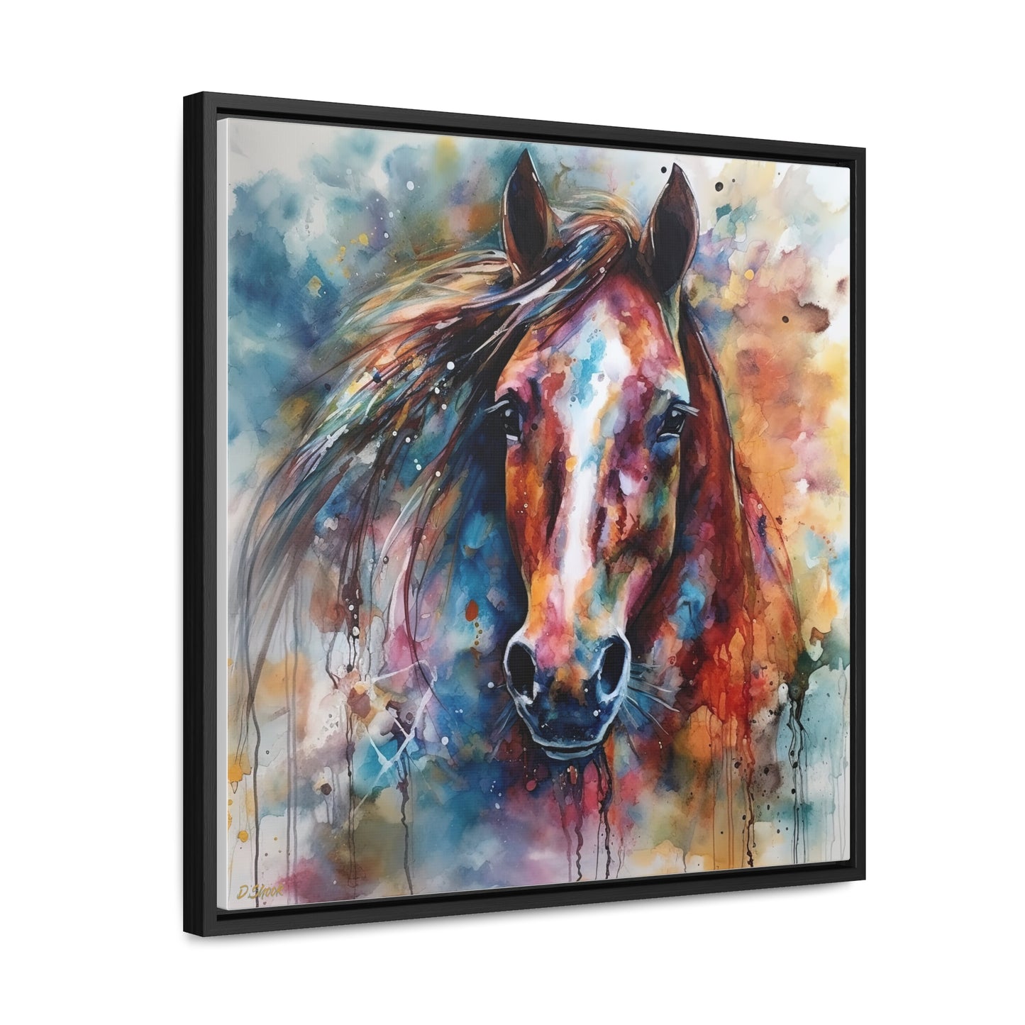 Horse Rescue 11 Gallery Canvas Wraps, Square Frame