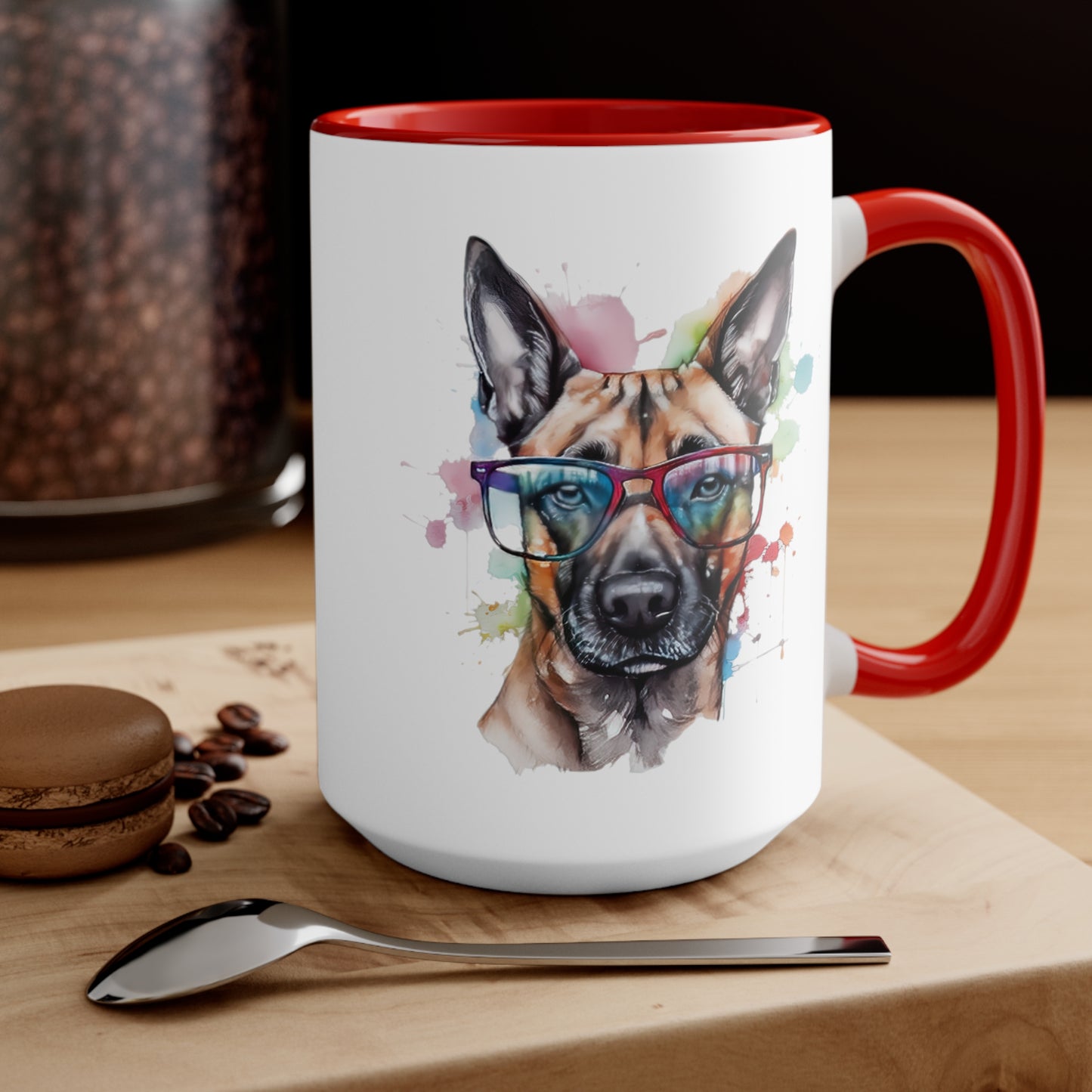 Belgium Malinois 5 Accent Mugs