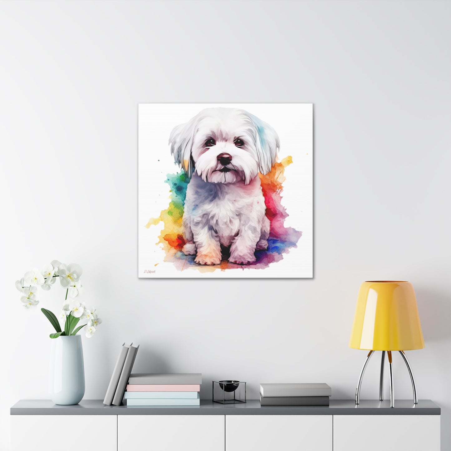 Maltese Dog 3 Canvas Gallery Wraps