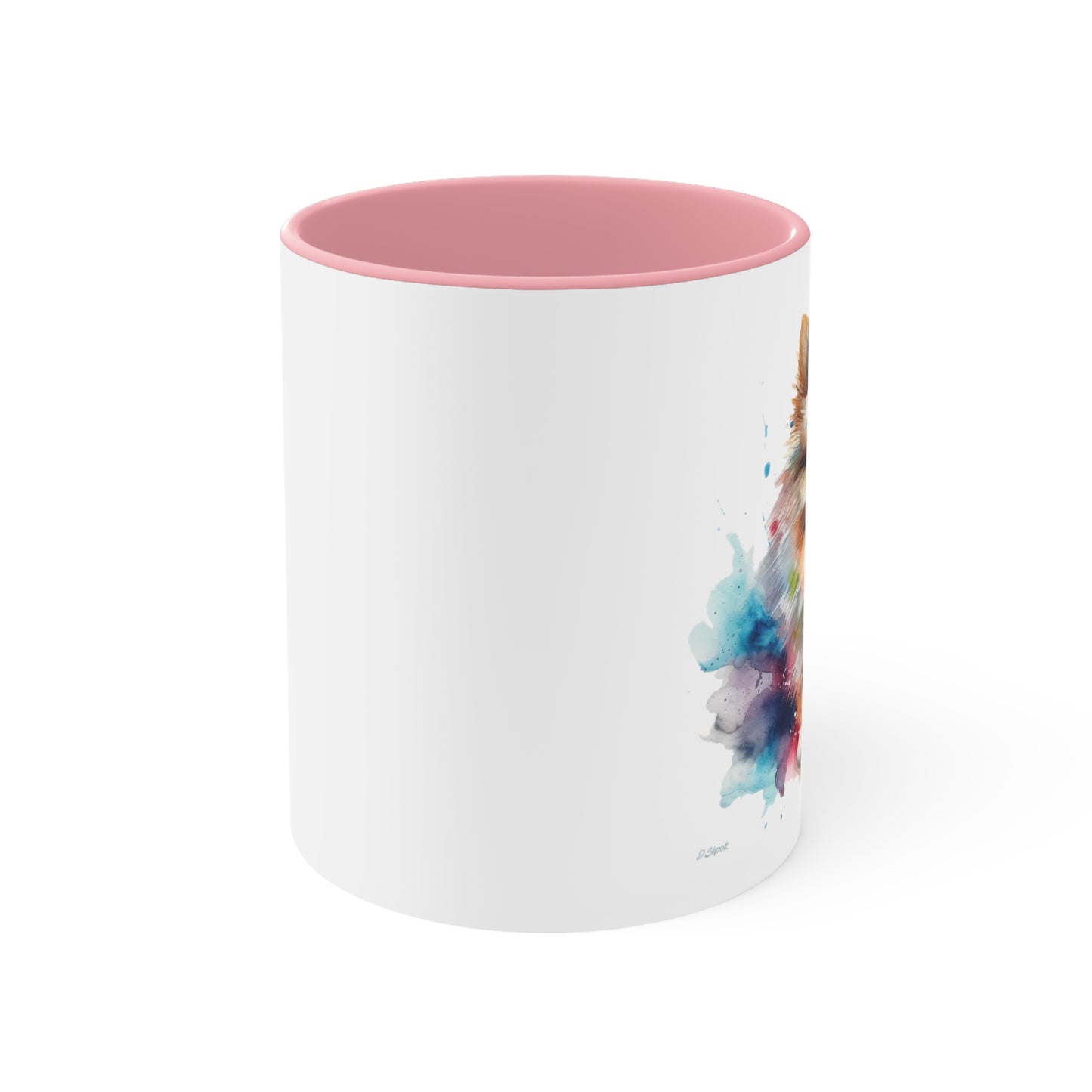 Pomeranian 2 Accent Mugs