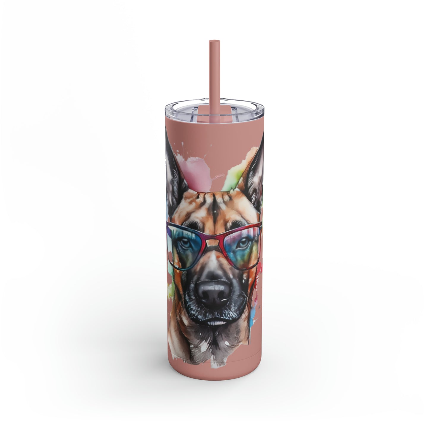 Belgium Malinois 5 Maars Maker Skinny Matte Tumbler, 20oz