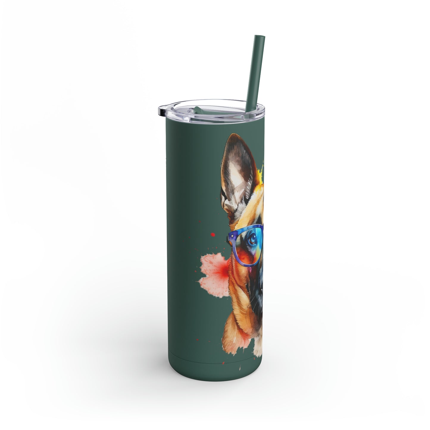 Belgium Malinois 6 Maars Maker Skinny Matte Tumbler, 20oz