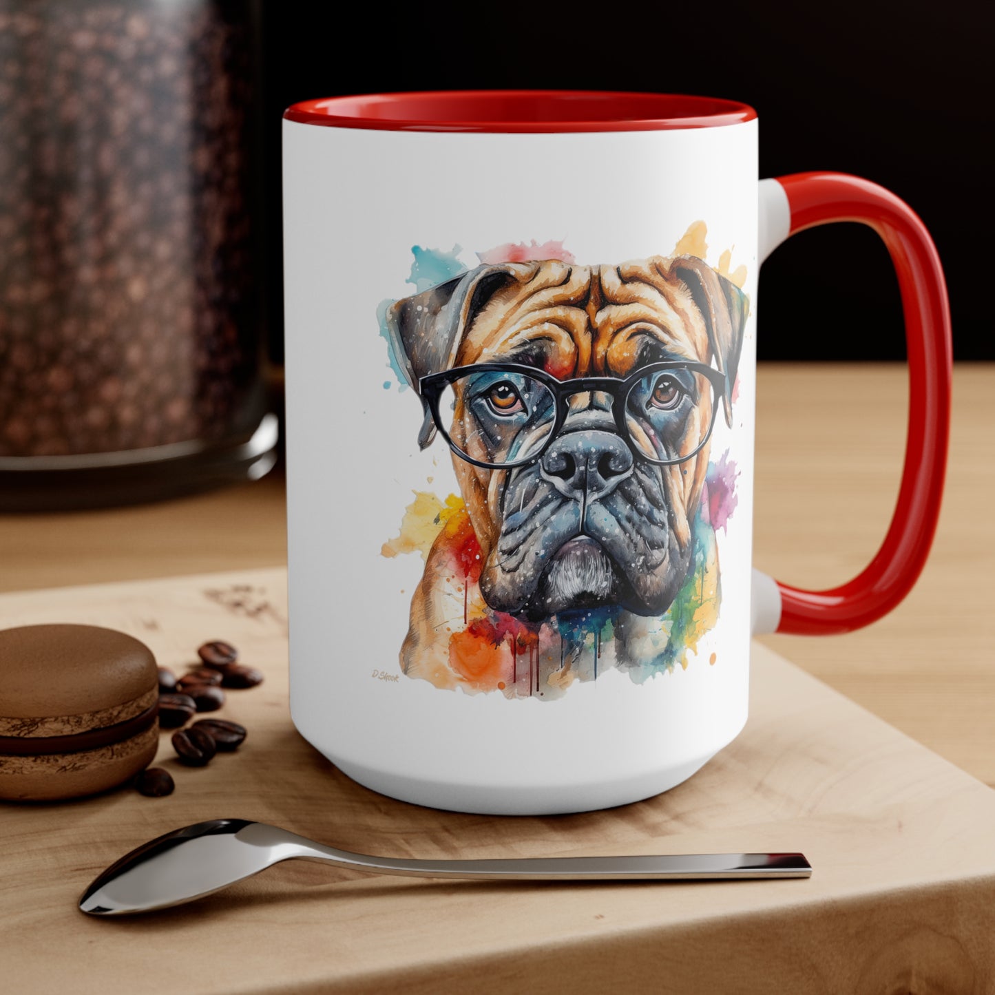 Bullmastiff 6 Accent Mugs