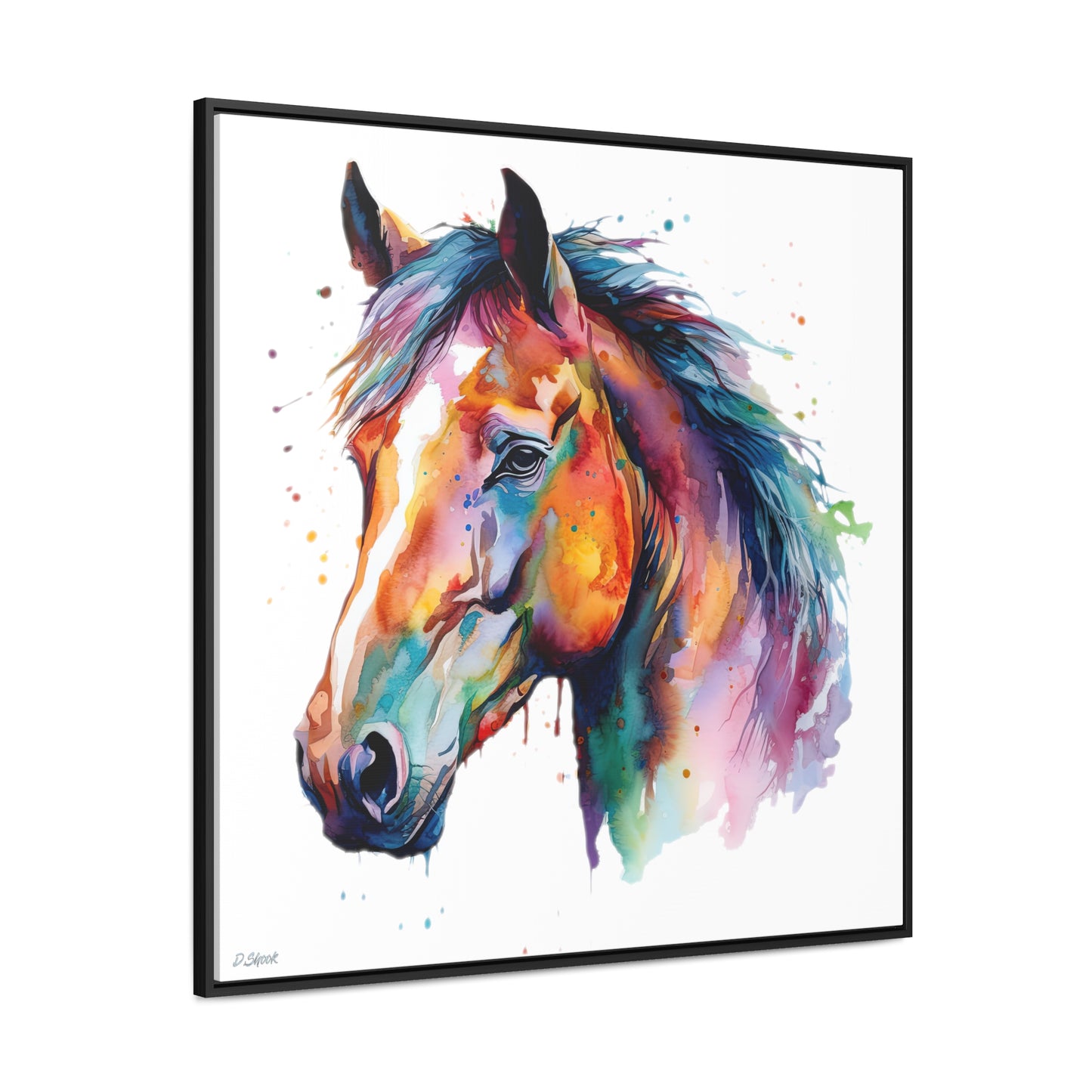 Horse Rescue 23 Gallery Canvas Wraps, Square Frame