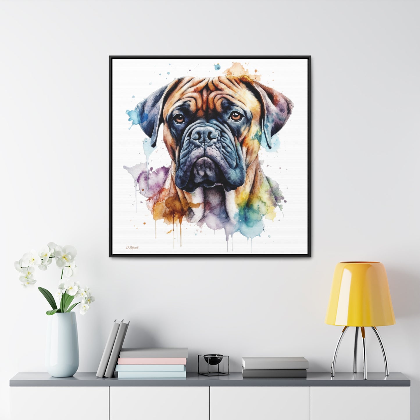 Bullmastiff 1 Gallery Canvas Wraps, Square Frame