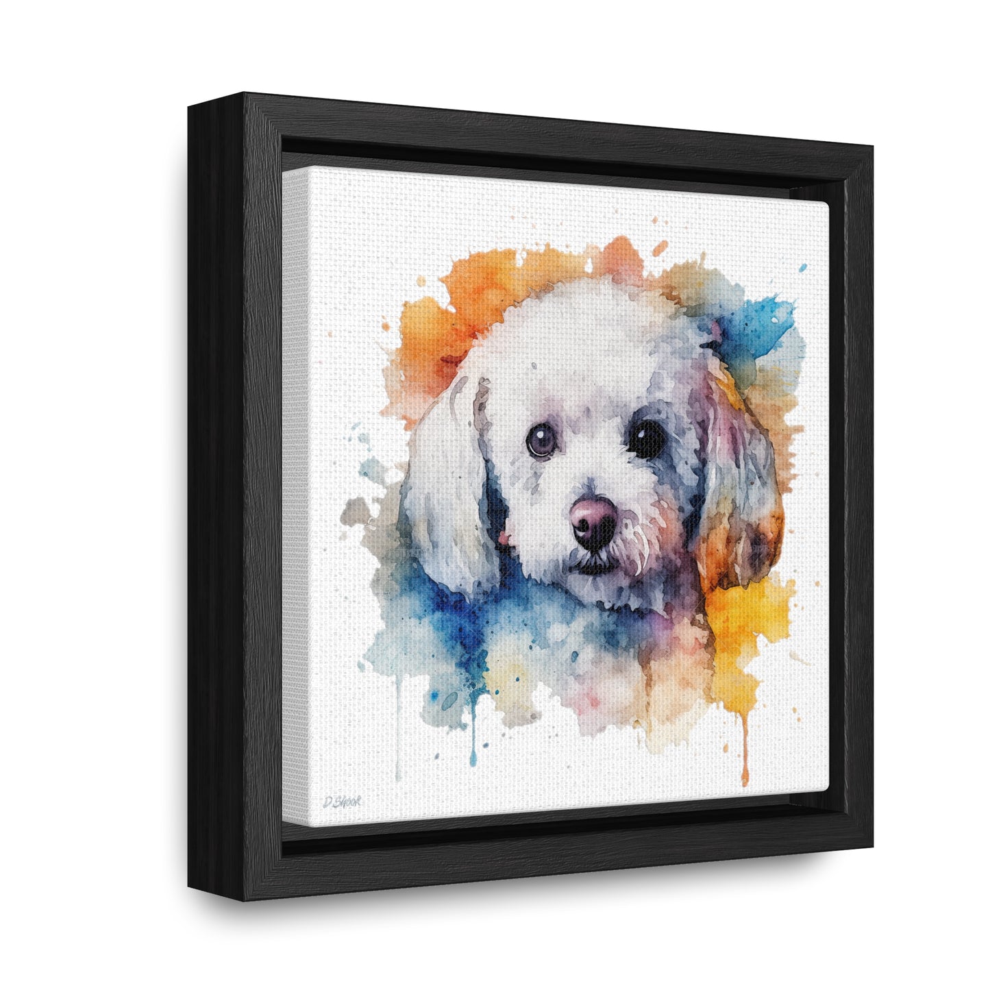 Bichon Frise 3 Gallery Canvas Wraps, Square Frame