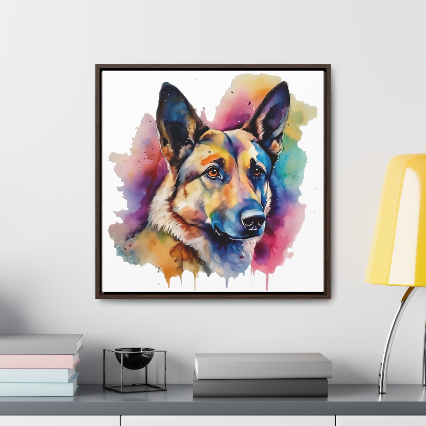German Sheppard 3B Gallery Canvas Wraps, Square Frame