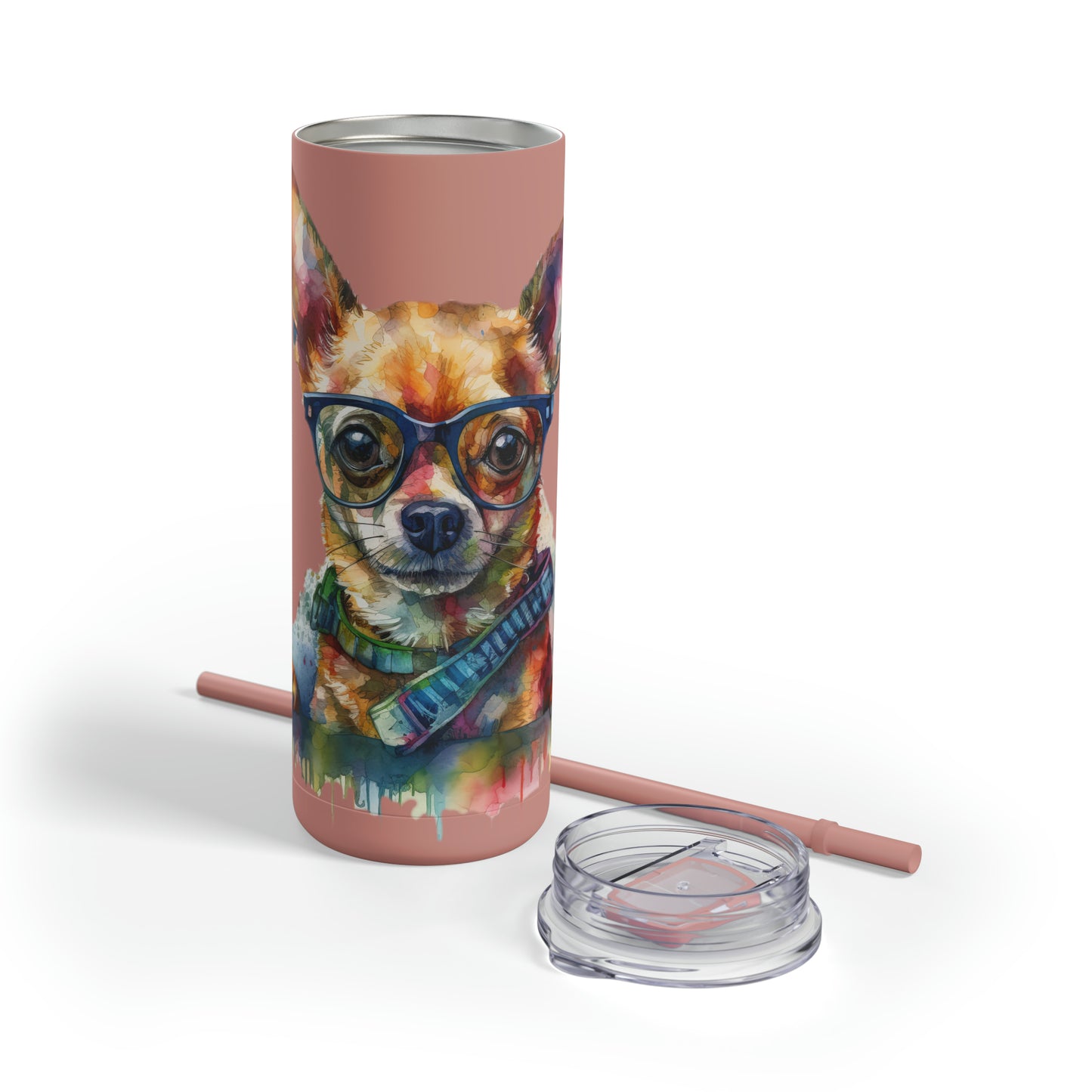 Chihuahua 4 Maars Maker Skinny Matte Tumbler, 20oz