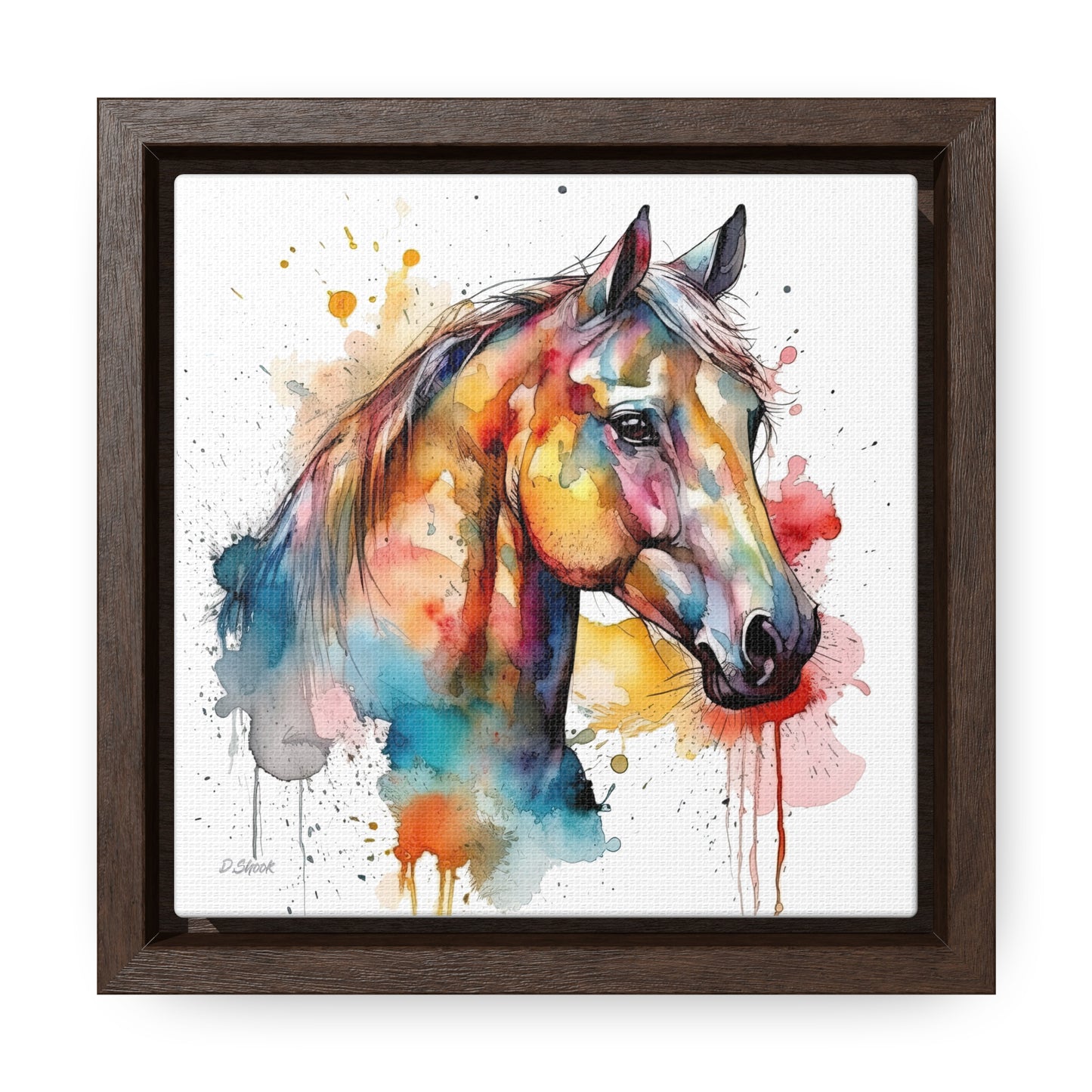 Horse Rescue 2 Gallery Canvas Wraps, Square Frame