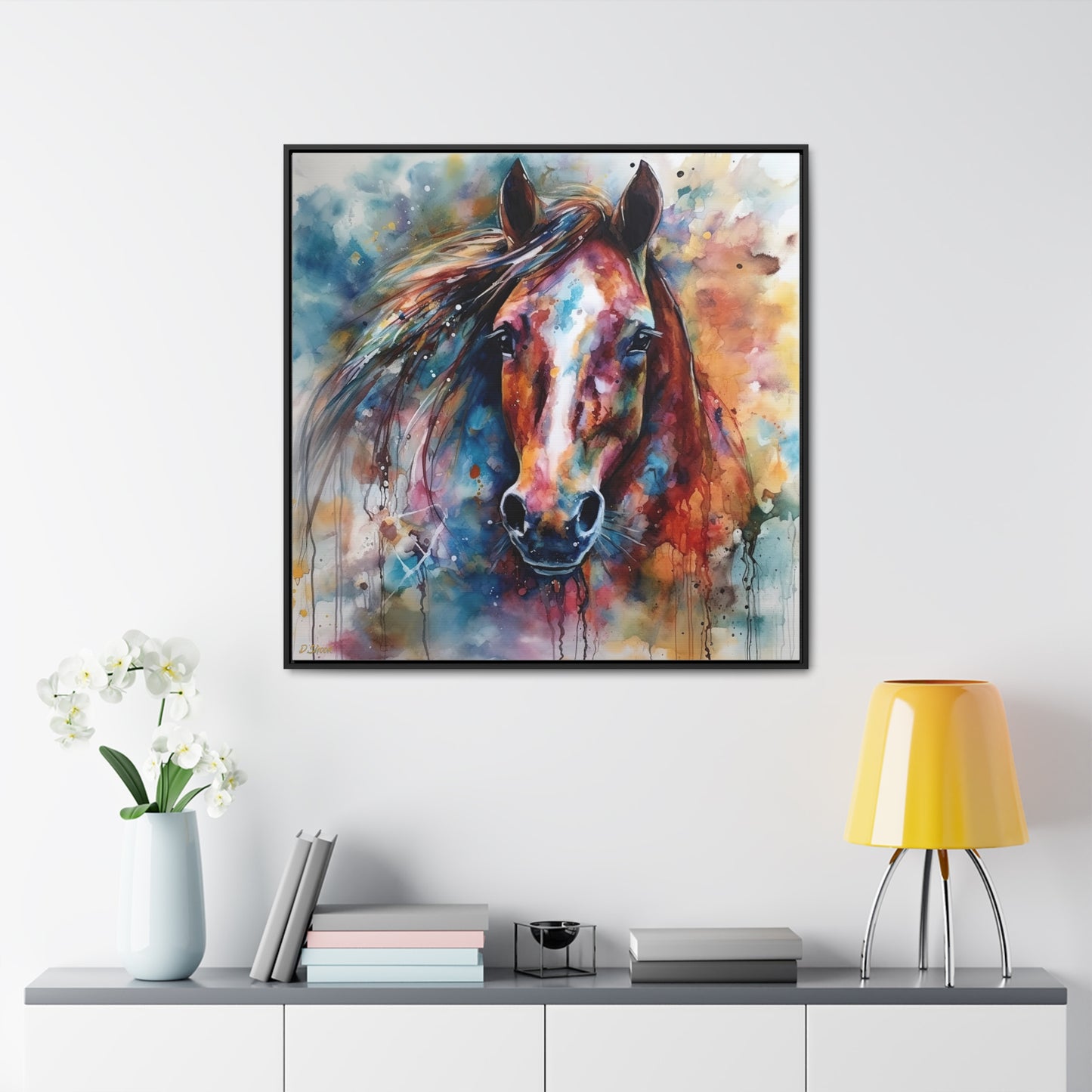Horse Rescue 11 Gallery Canvas Wraps, Square Frame