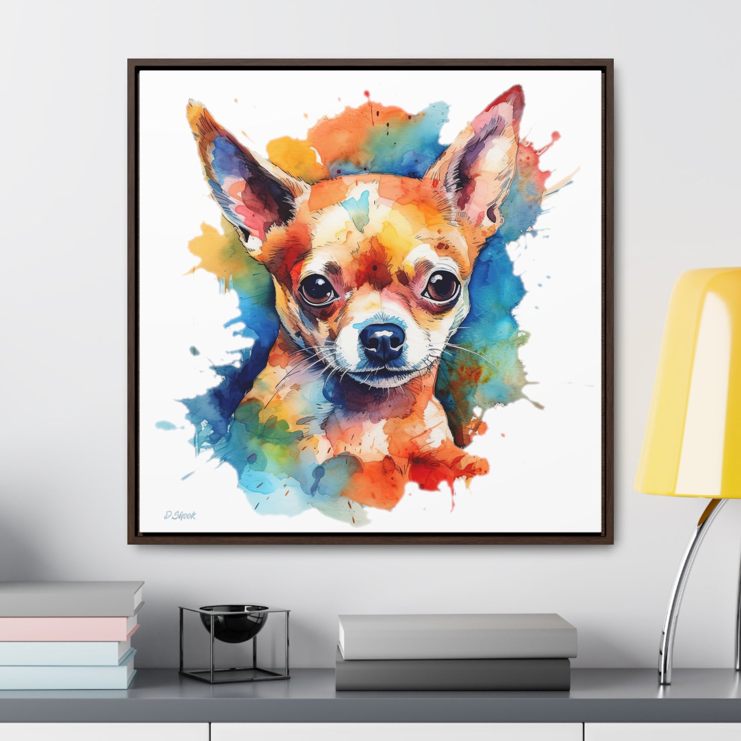 Chihuahua 6 Gallery Canvas Wraps, Square Frame