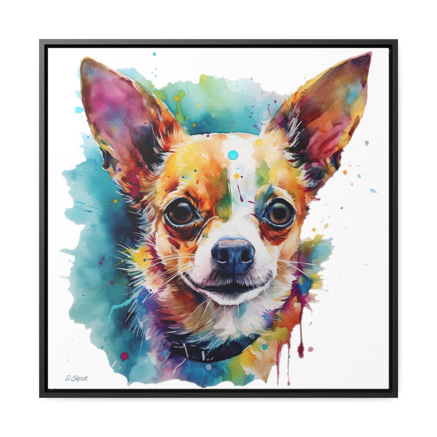 Chihuahua 1 Gallery Canvas Wraps, Square Frame