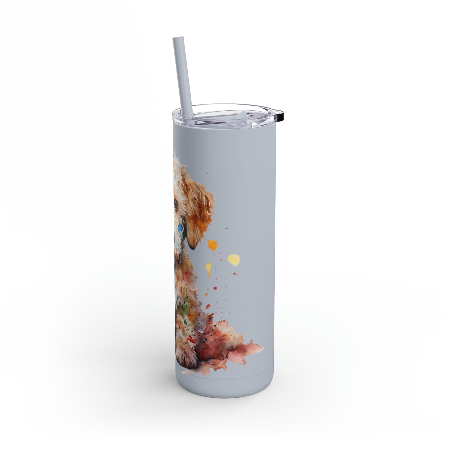 Mini Golden Doodle 1 Maars Maker Skinny Matte Tumbler, 20oz