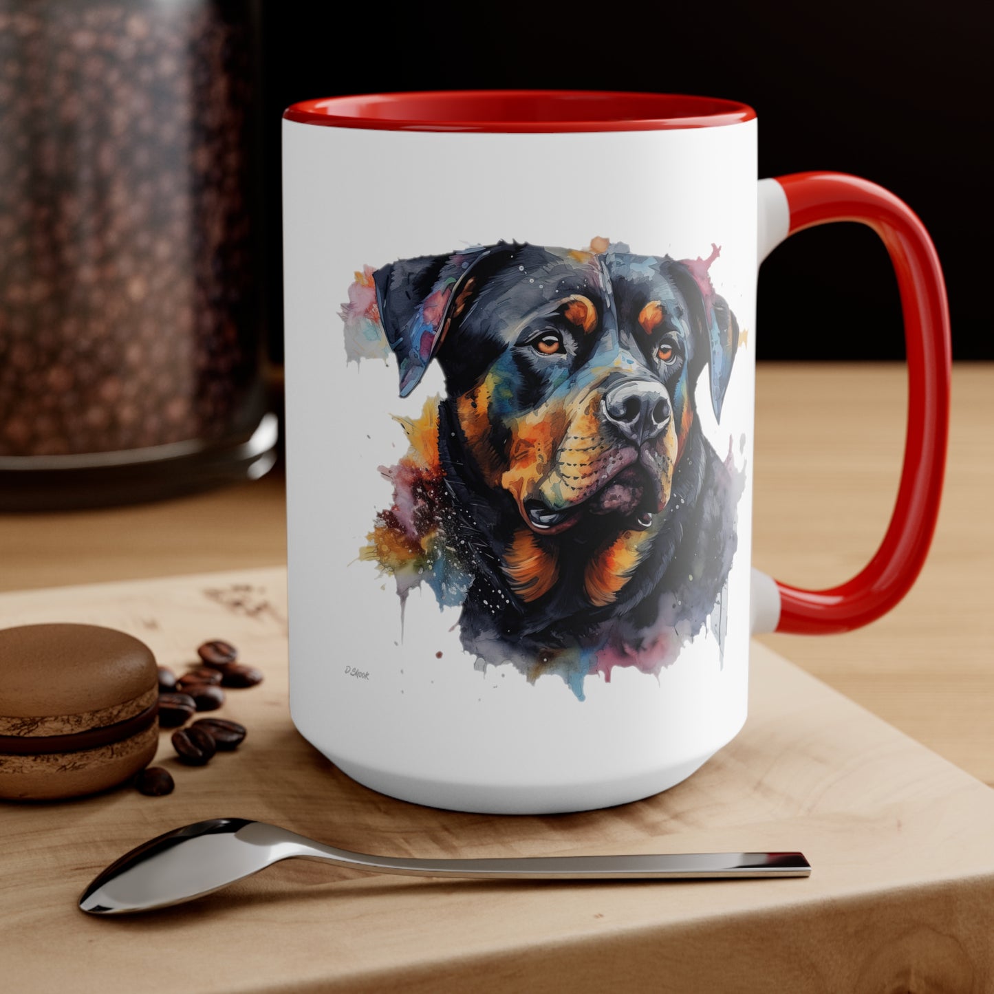 Rottweiler 3 Accent Mugs