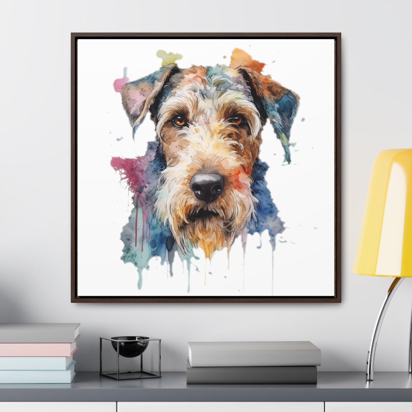 Airedale Terrier 2 Gallery Canvas Wraps, Square Frame