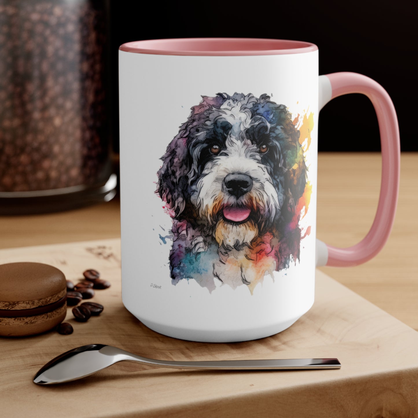 Portuguese Water Dog 2 Accent Mugs