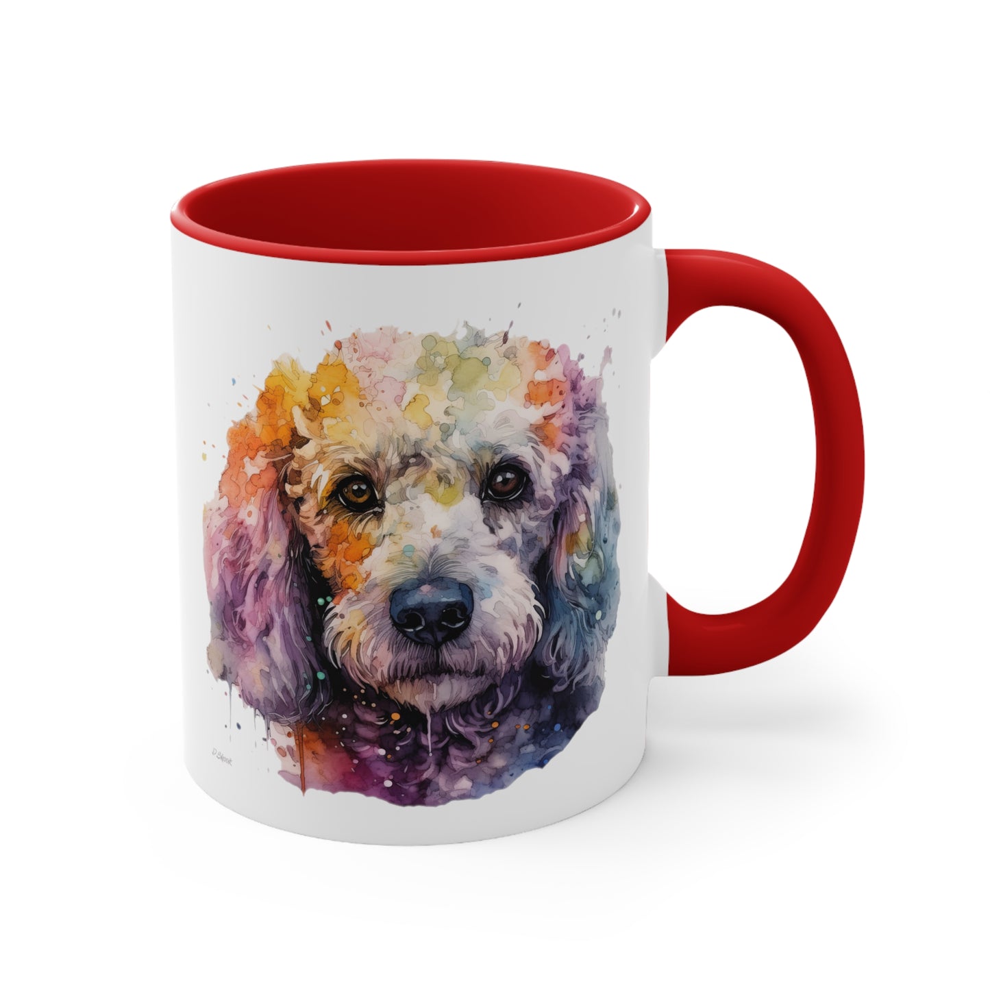 Poodle 1 Accent Mugs
