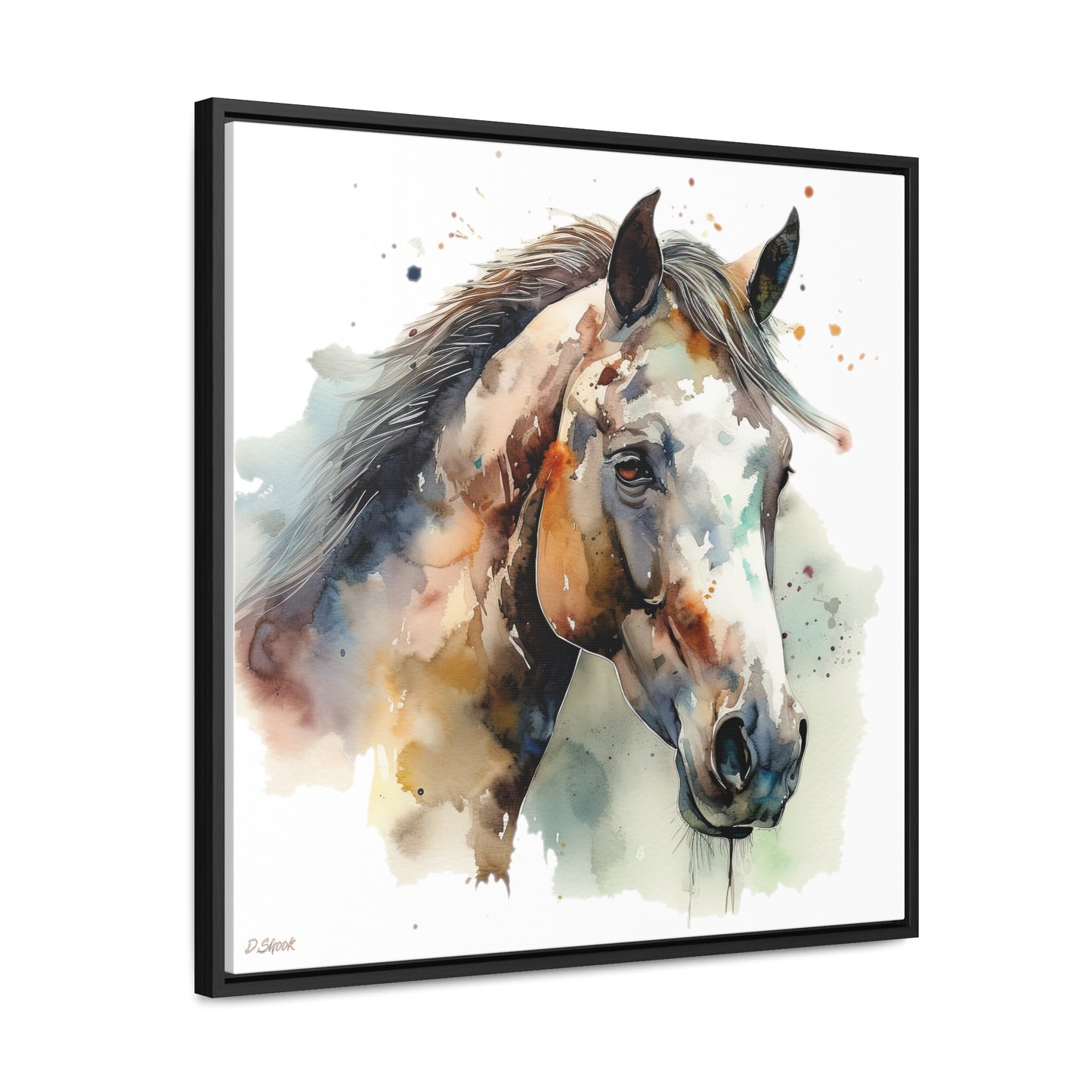 Horse Rescue 22 Gallery Canvas Wraps, Square Frame