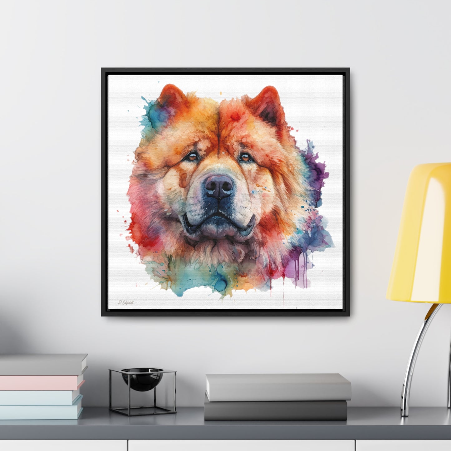 Chow Chow 2 Gallery Canvas Wraps, Square Frame