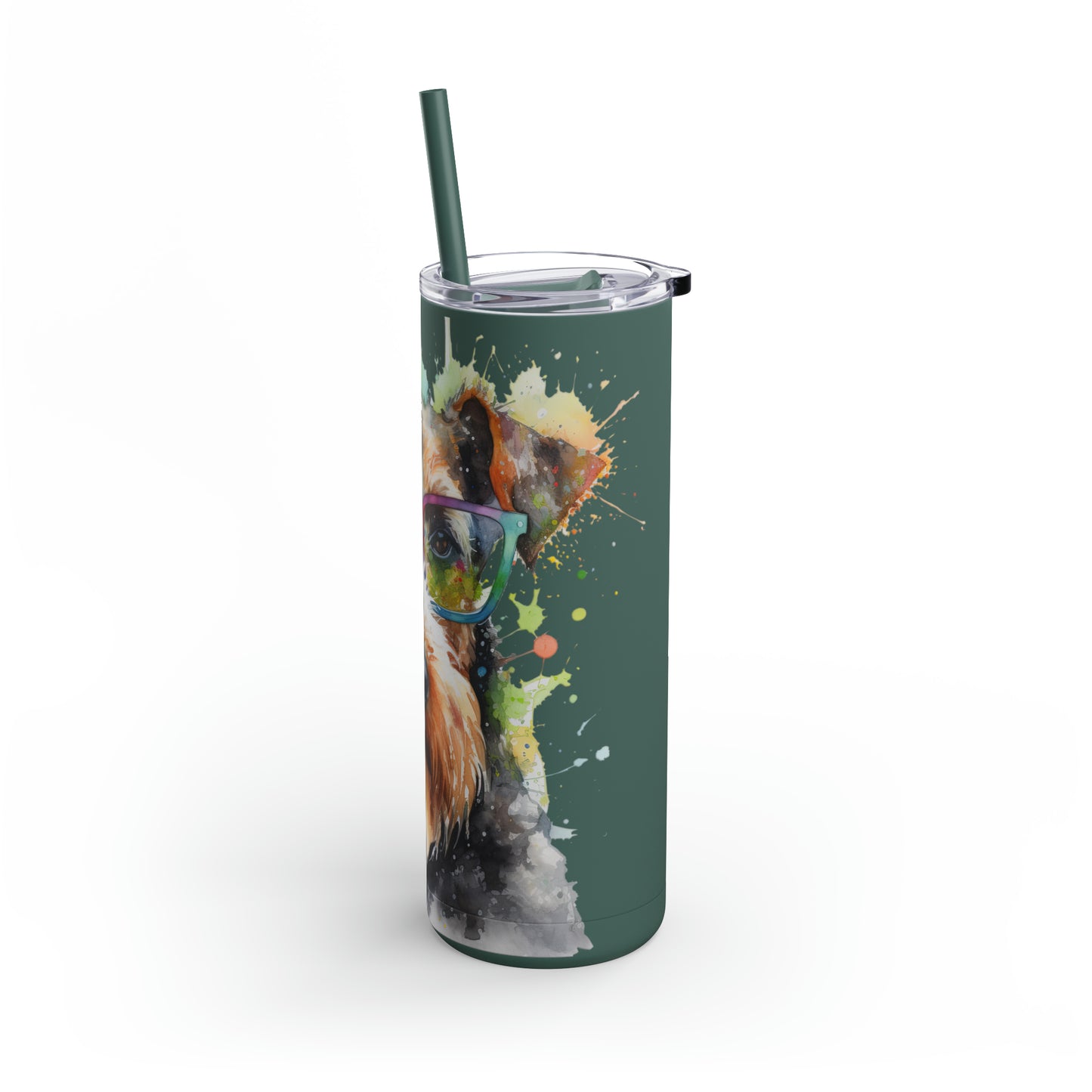 Airedale Terrier 6 Maars Maker Skinny Matte Tumbler, 20oz
