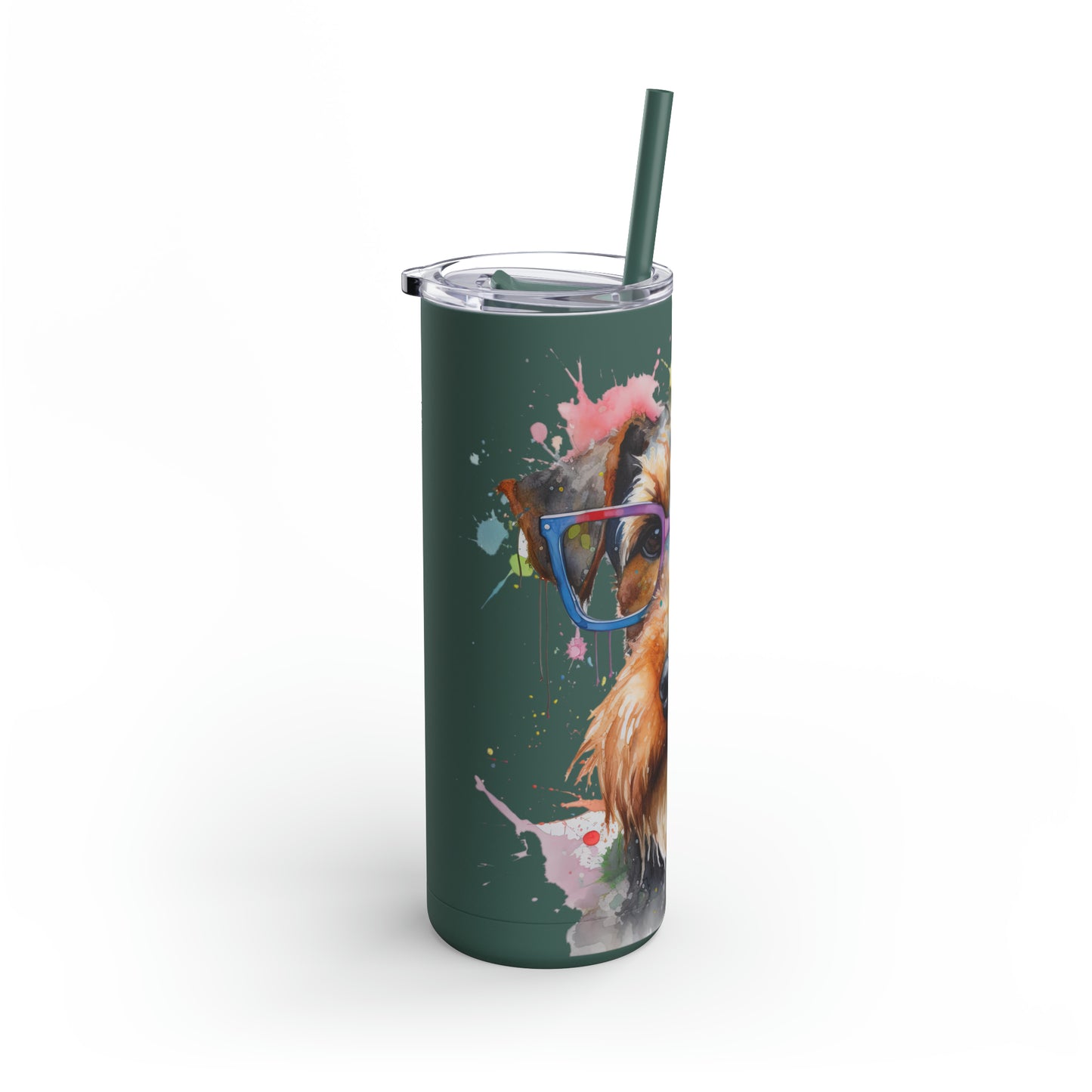 Airedale Terrier 6 Maars Maker Skinny Matte Tumbler, 20oz