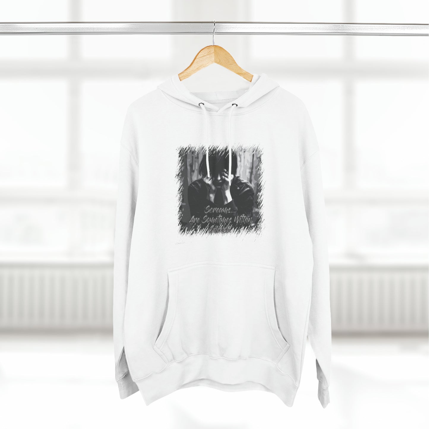 Three-Panel Fleece Hoodie