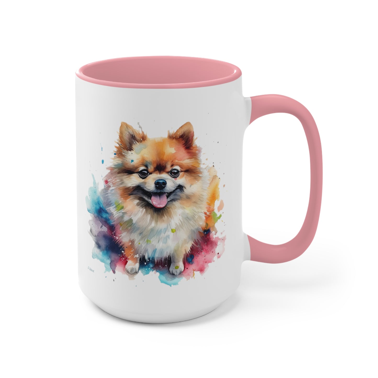Pomeranian 2 Accent Mugs