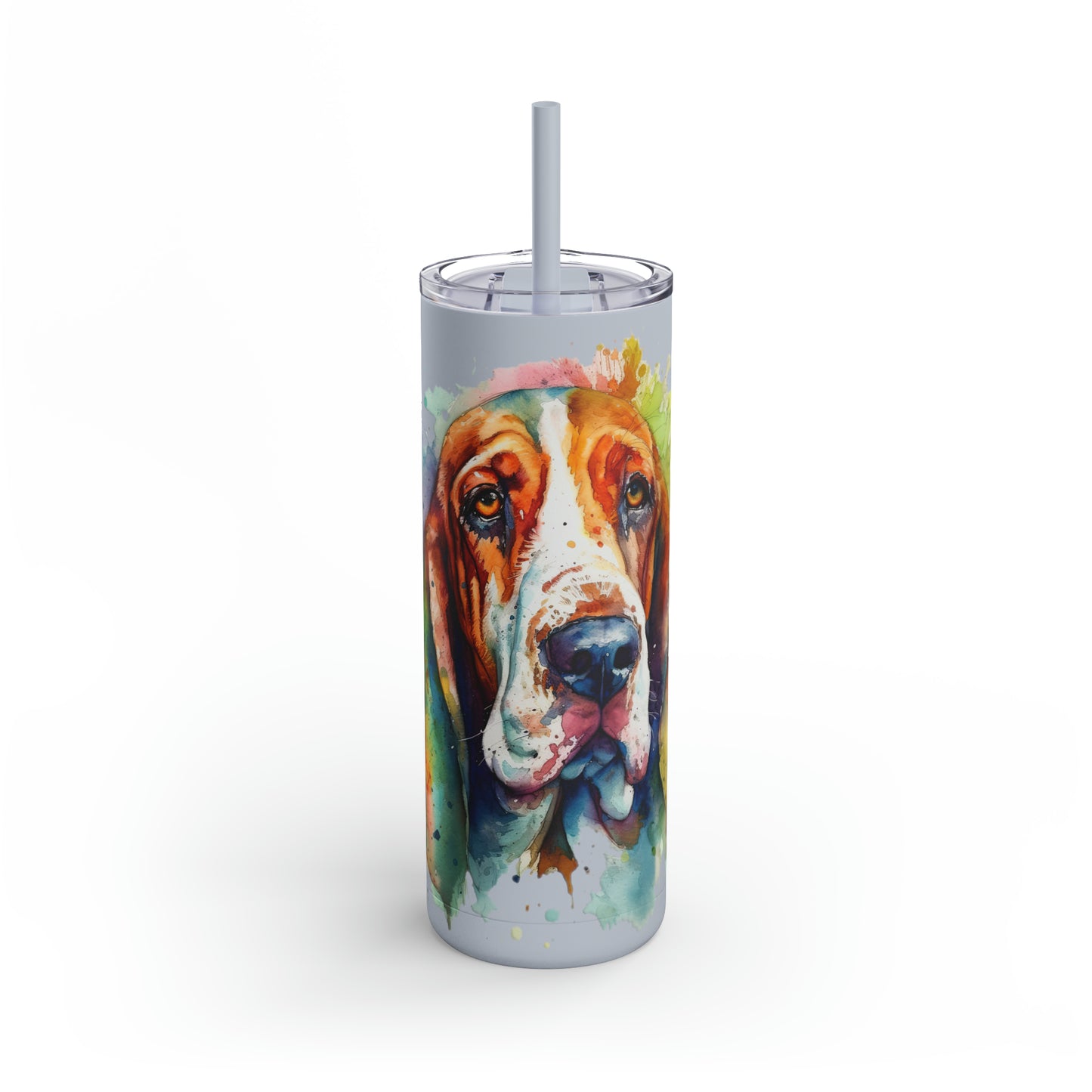 Basset Hound 1 Maars Maker Skinny Matte Tumbler, 20oz