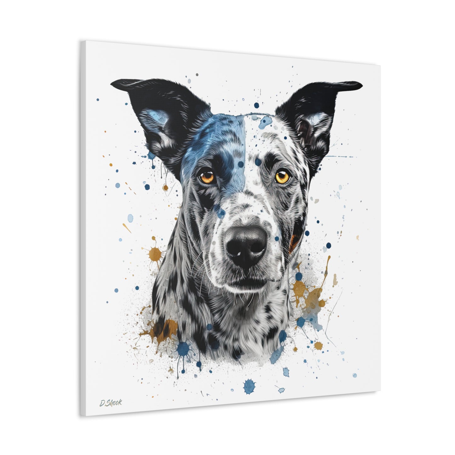 Blue Heeler 4 Canvas Gallery Wraps