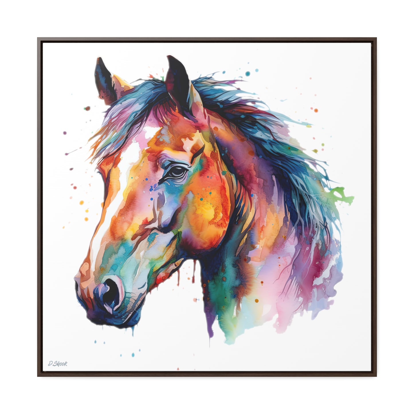 Horse Rescue 23 Gallery Canvas Wraps, Square Frame