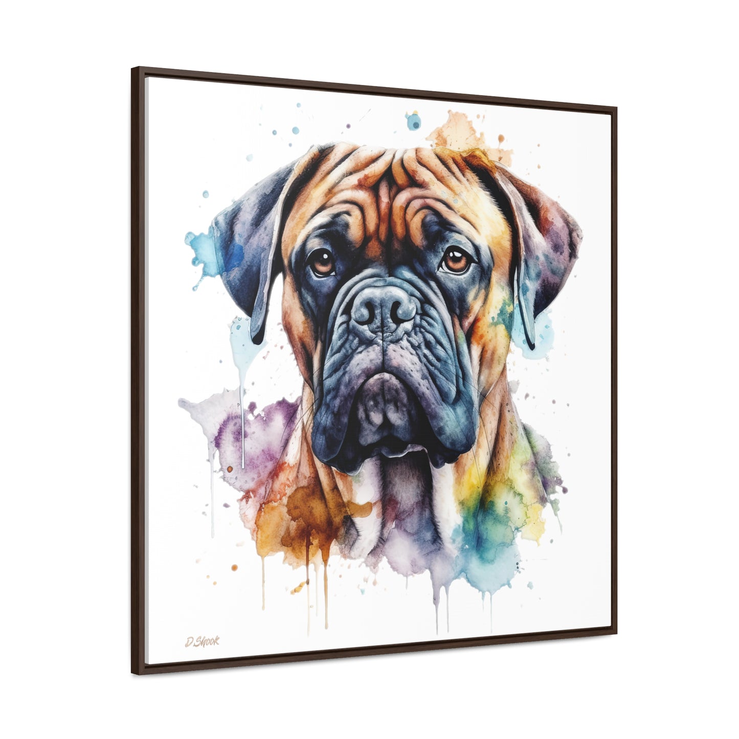 Bullmastiff 1 Gallery Canvas Wraps, Square Frame