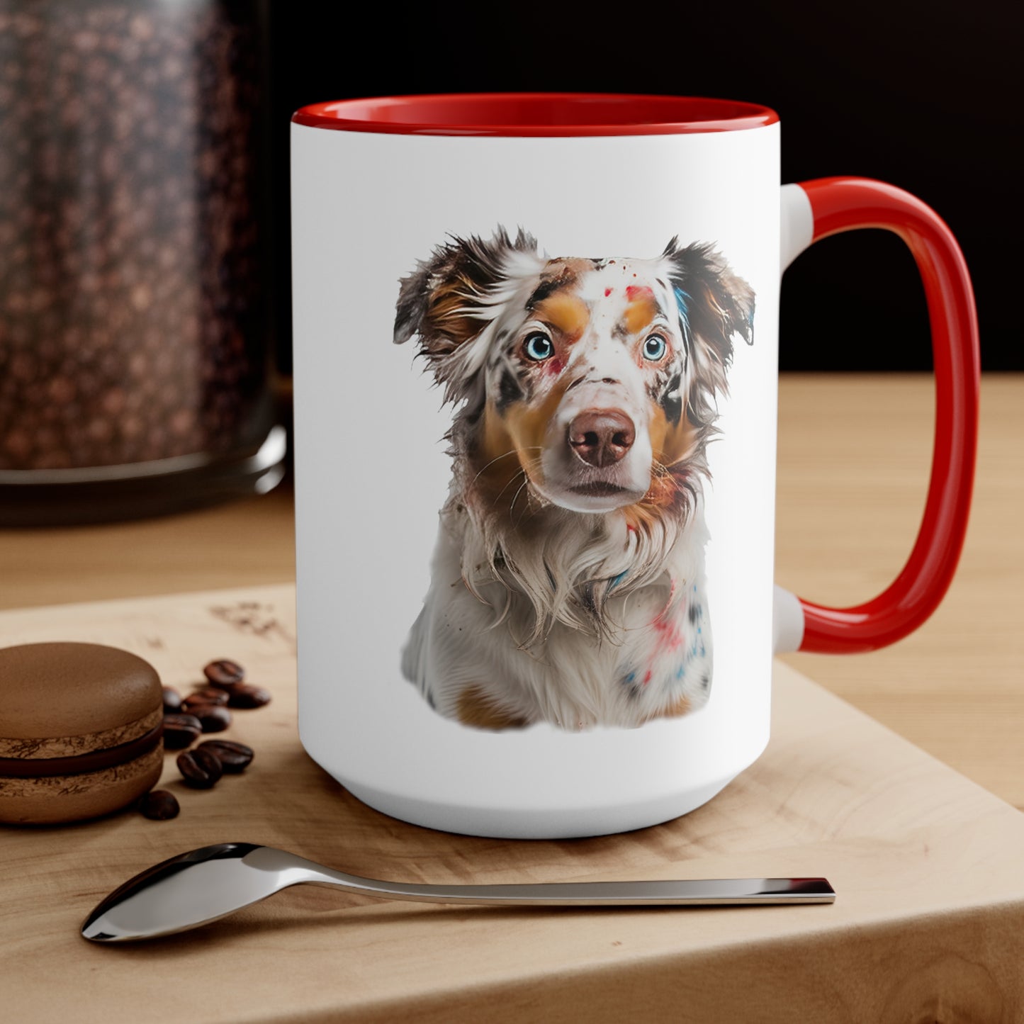 Australian Shepherd 1 Accent Mugs