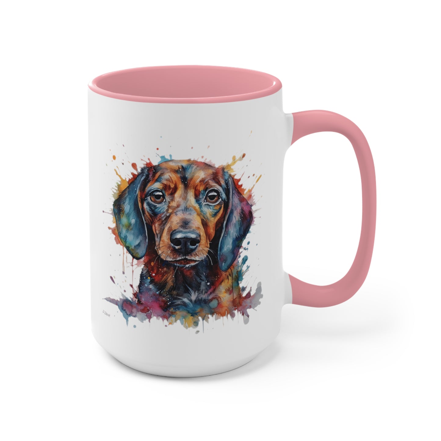 Dachshund 3 Accent Mugs