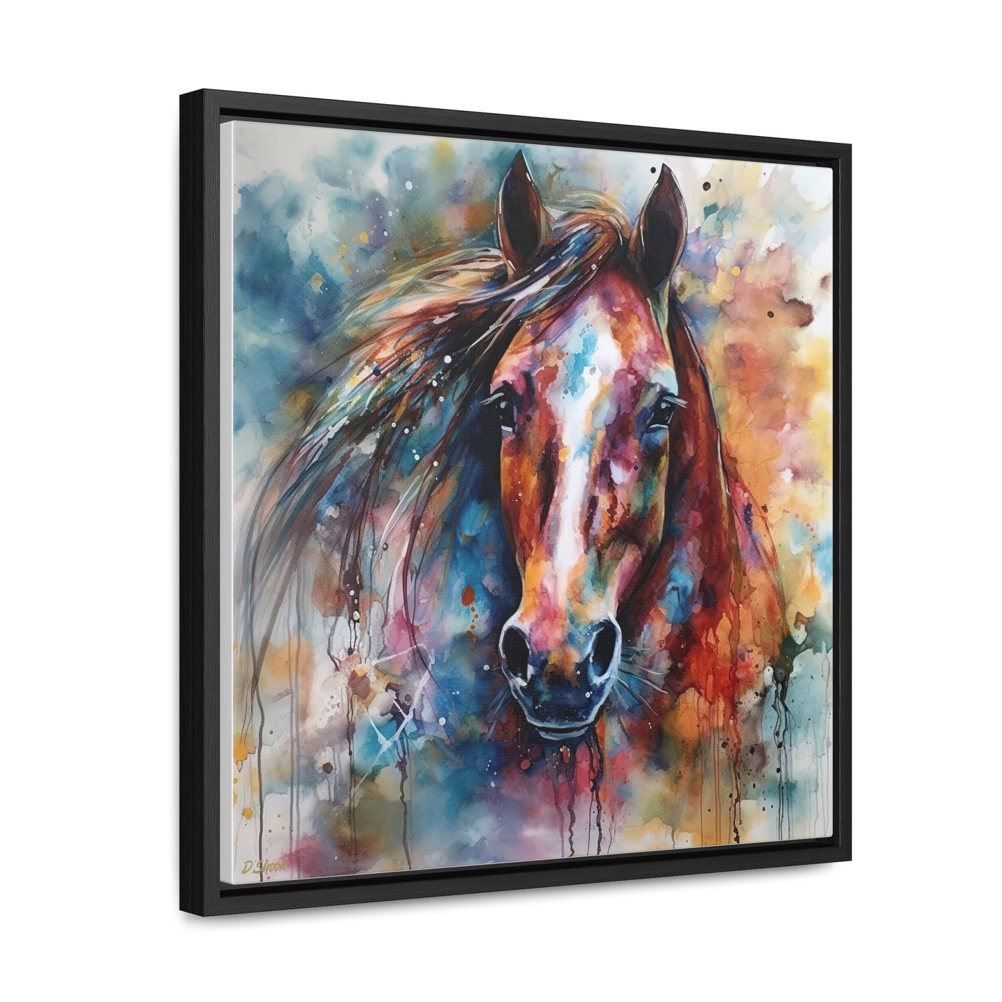 Horse Rescue 11 Gallery Canvas Wraps, Square Frame