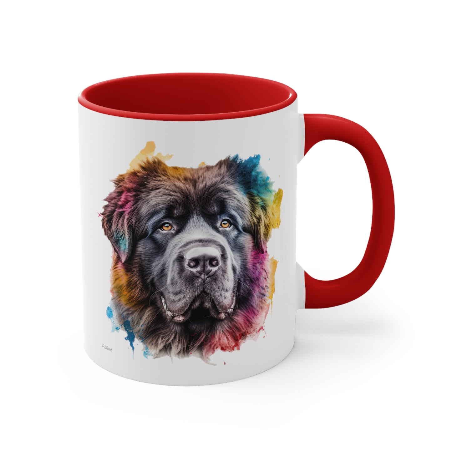 Newfoundland Dog 3 Accent Mugs