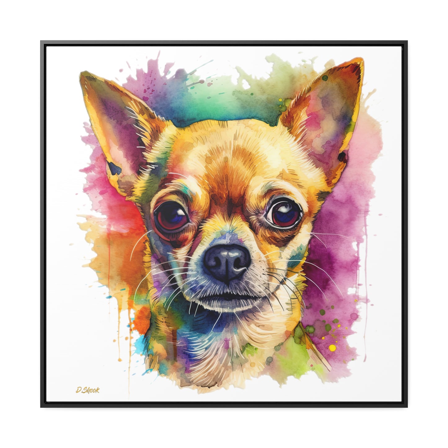 Chihuahua 7 Gallery Canvas Wraps, Square Frame