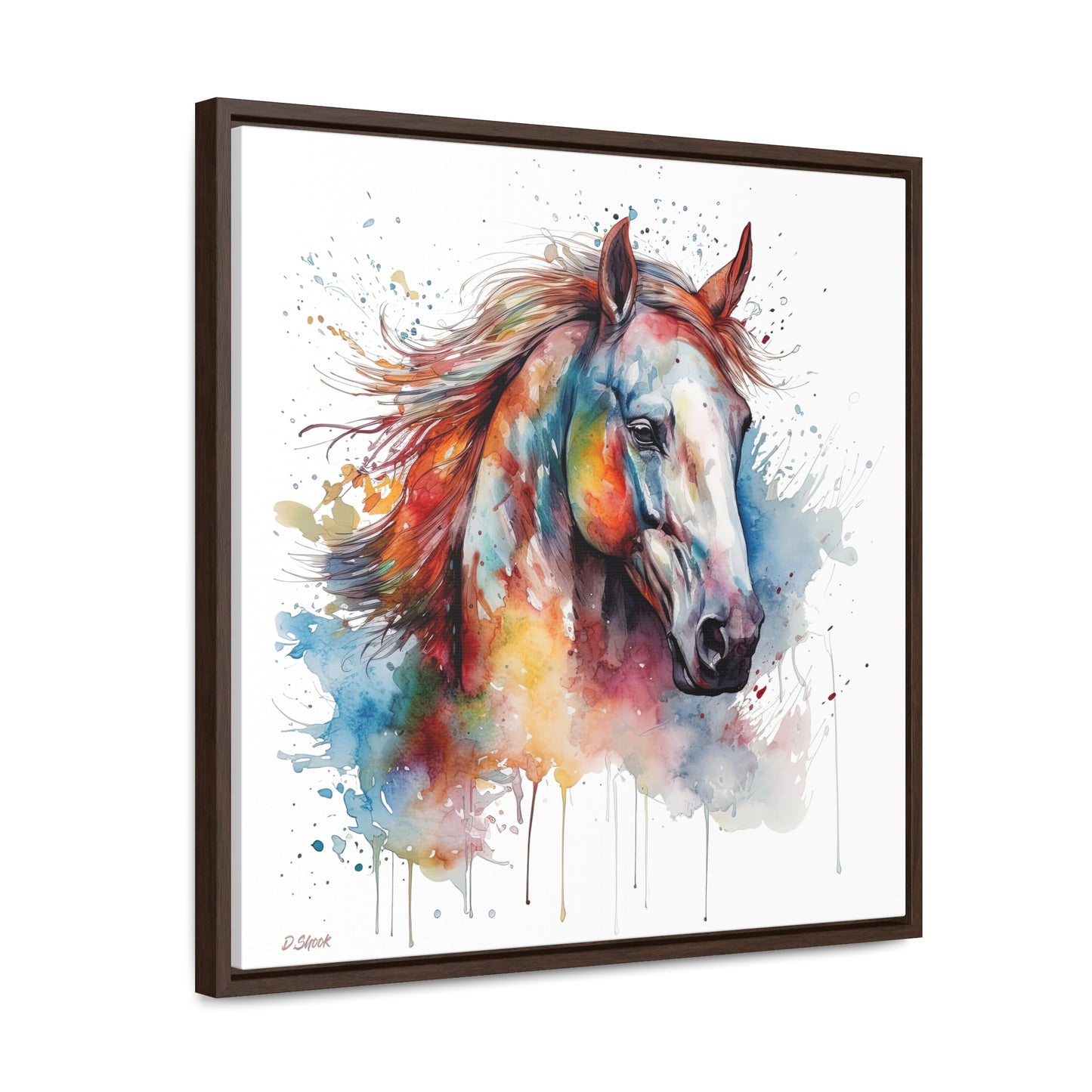 Horse Rescue 12 Gallery Canvas Wraps, Square Frame