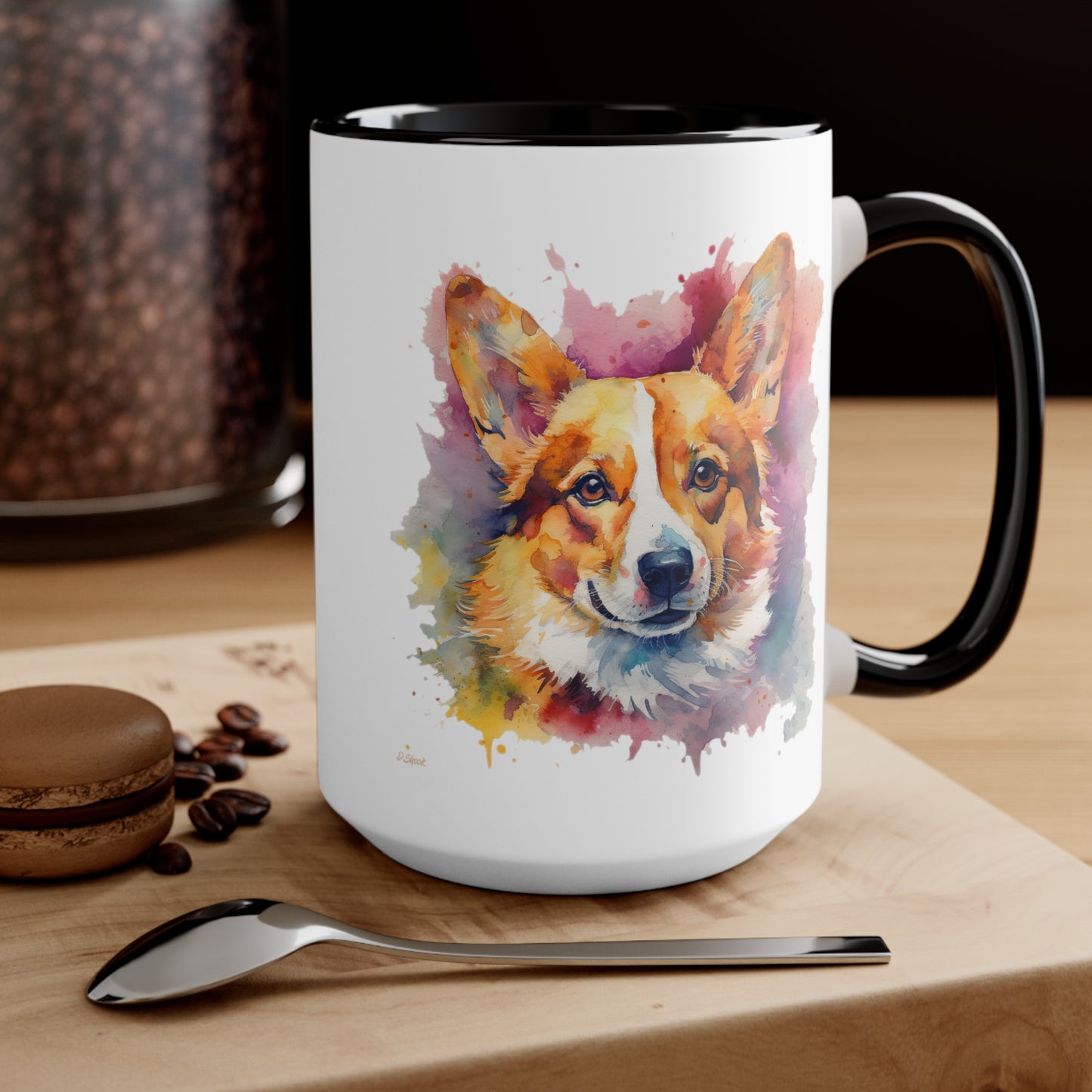 Pembroke Welsh Corgi 1 Accent Mugs