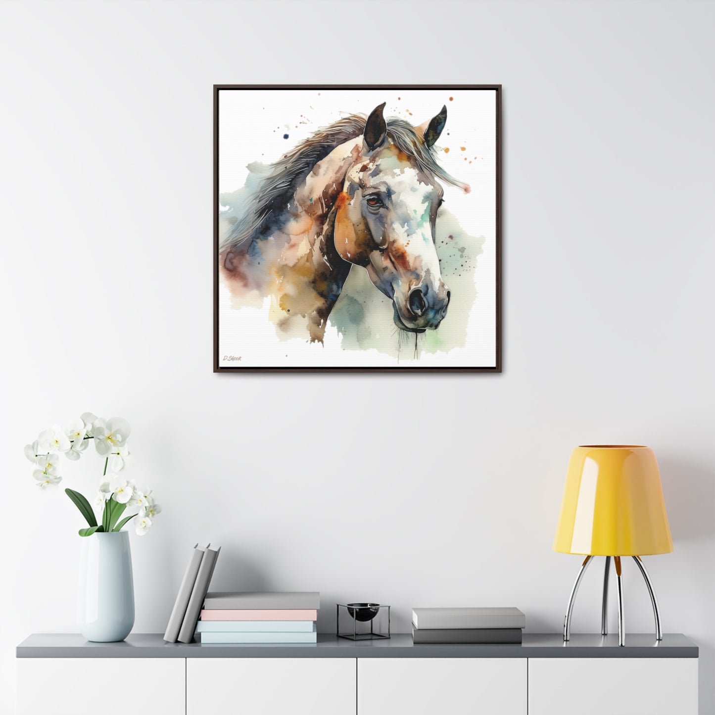 Horse Rescue 22 Gallery Canvas Wraps, Square Frame