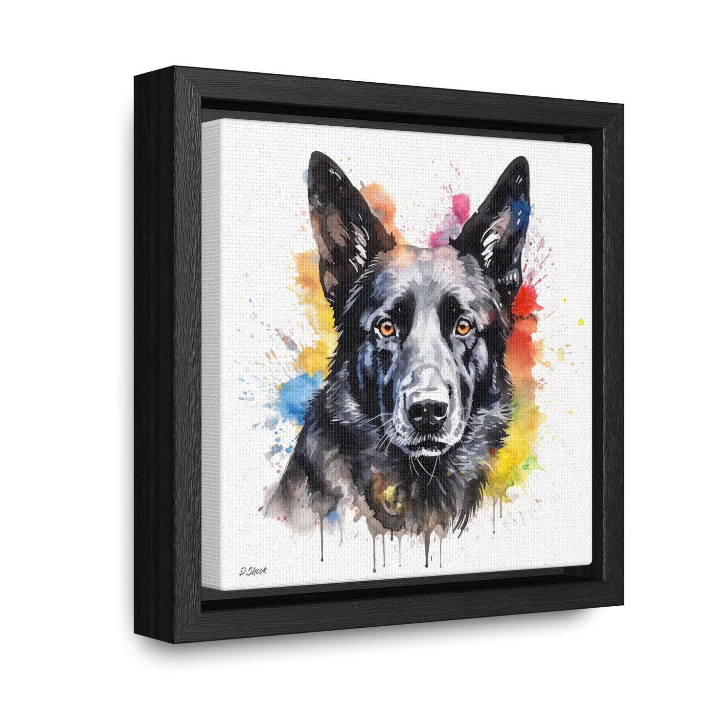 German Sheppard 21 Gallery Canvas Wraps, Square Frame