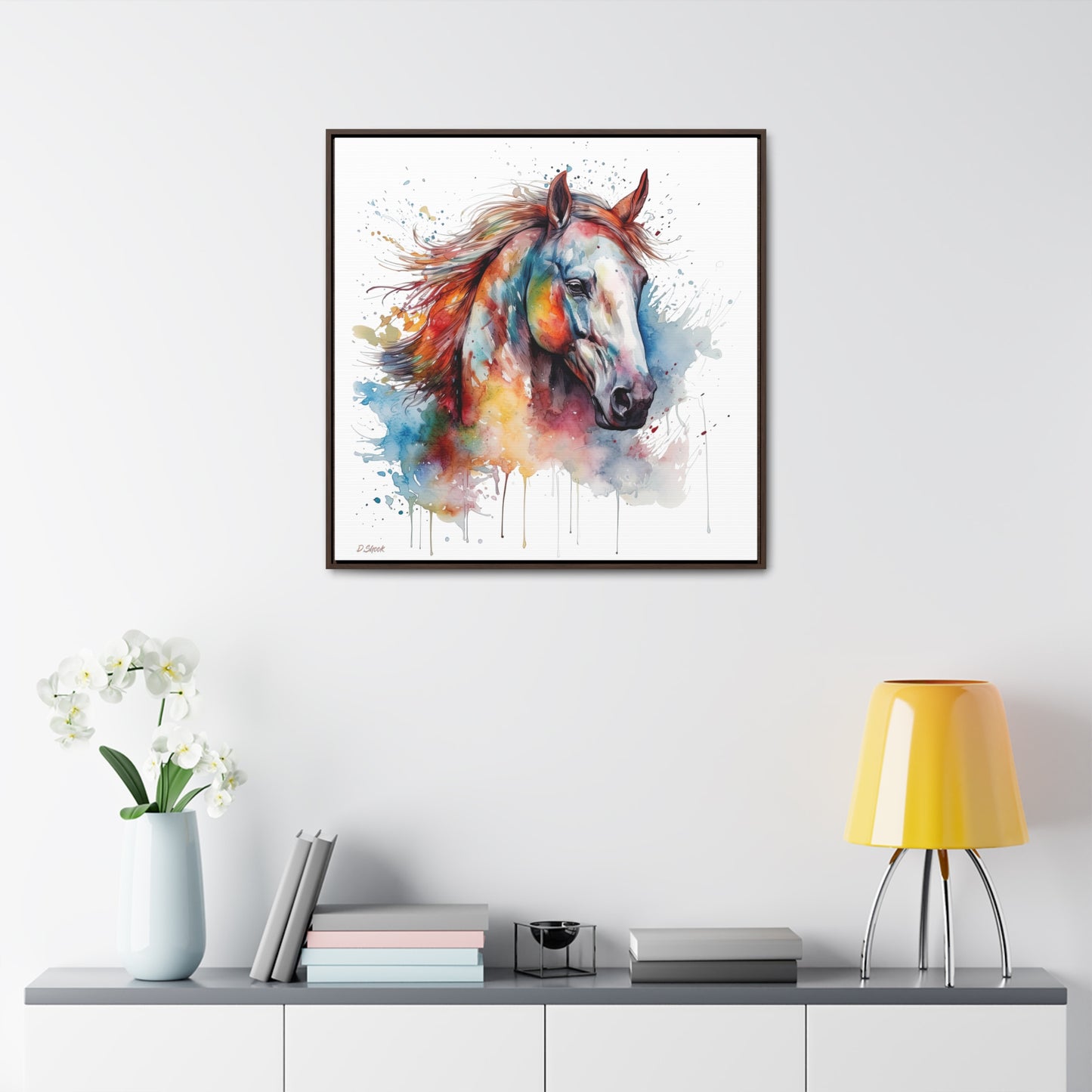 Horse Rescue 12 Gallery Canvas Wraps, Square Frame