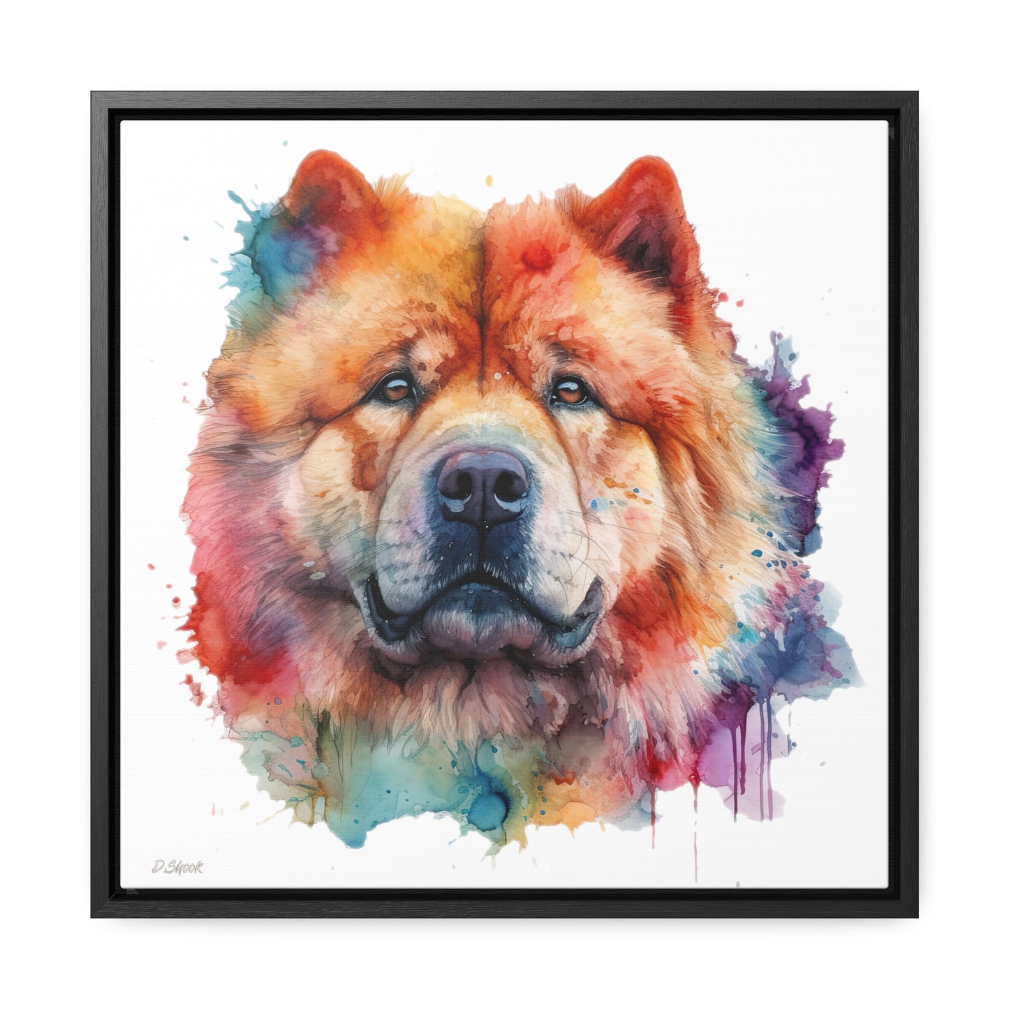 Chow Chow 2 Gallery Canvas Wraps, Square Frame