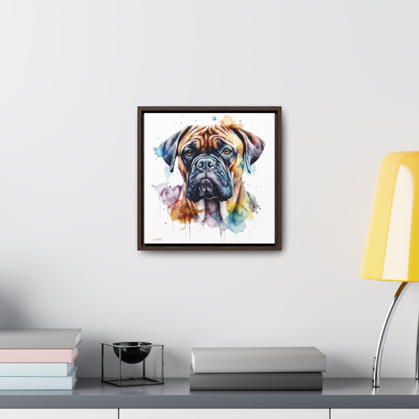 Bullmastiff 1 Gallery Canvas Wraps, Square Frame