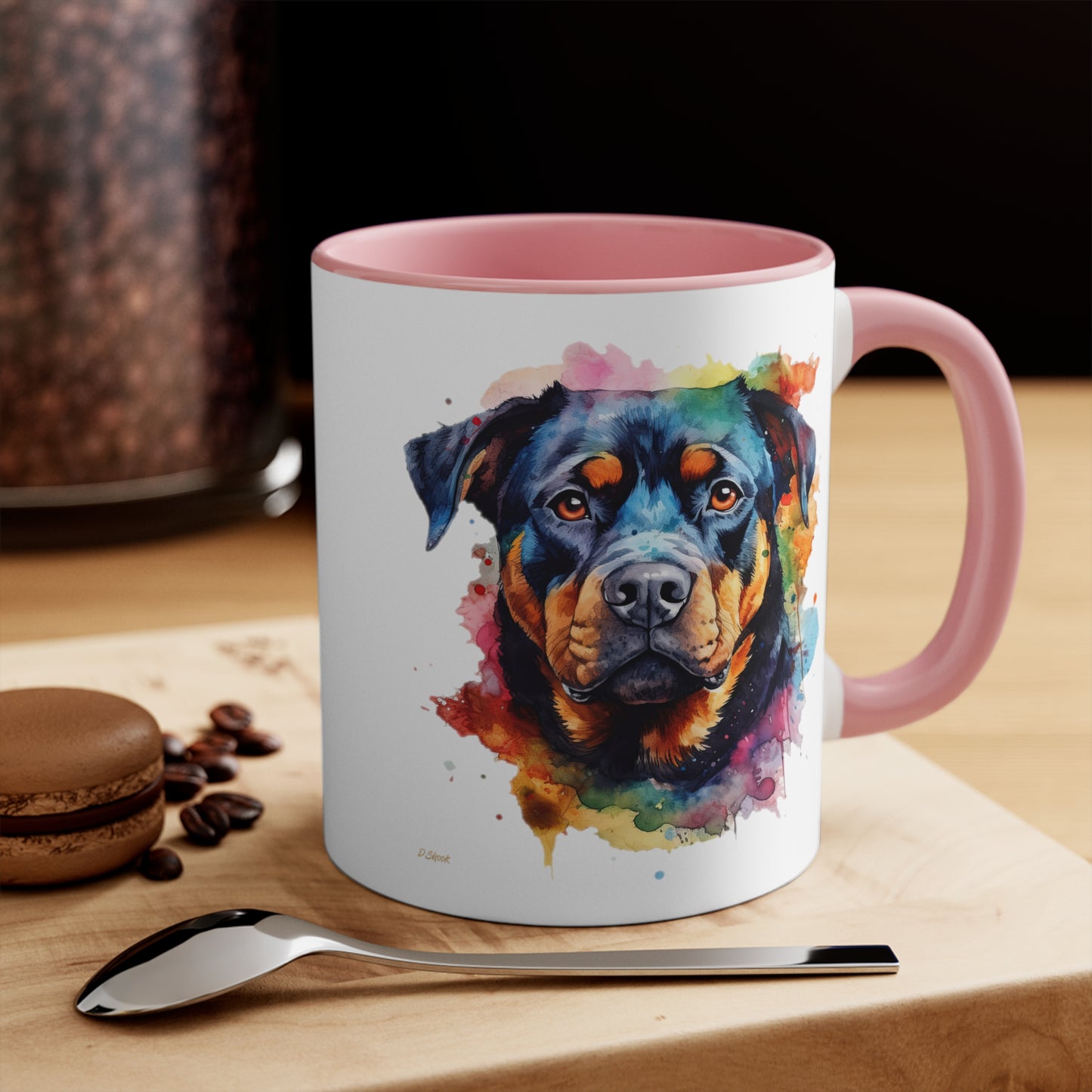 Rottweiler 1 Accent Mugs