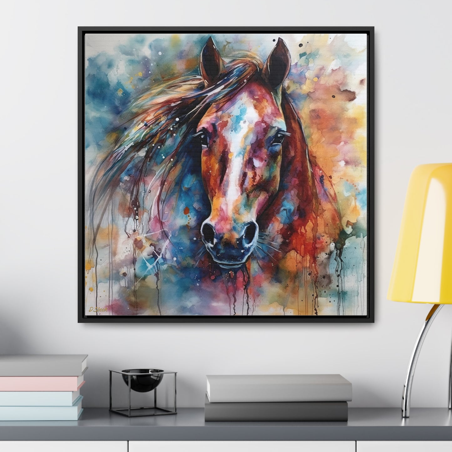 Horse Rescue 11 Gallery Canvas Wraps, Square Frame